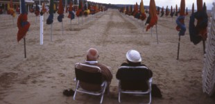 A couple at the beach, Deauville, France